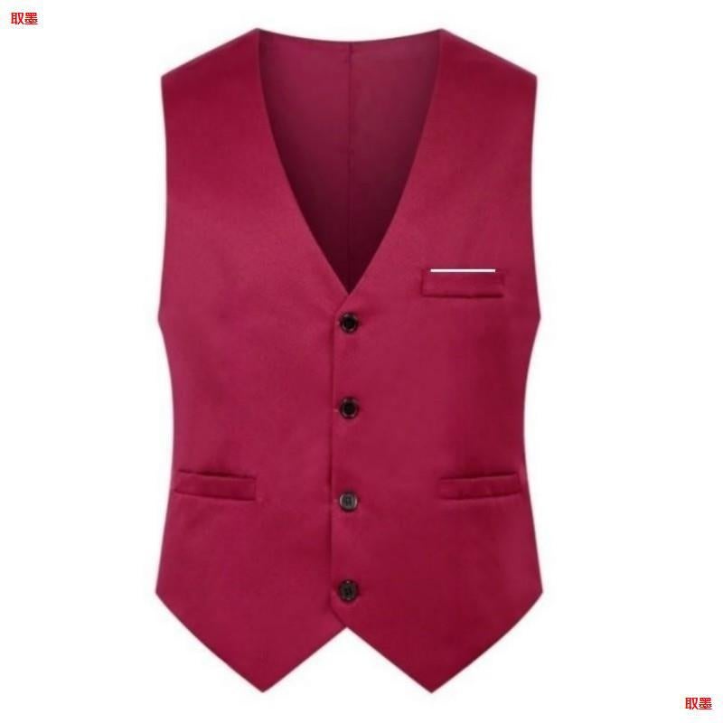2025 New British Fashion Men'S Suit Vest Slim Fit Waistcoat Men'S Vest Korean Style Suit Vest Trendy - Image 5